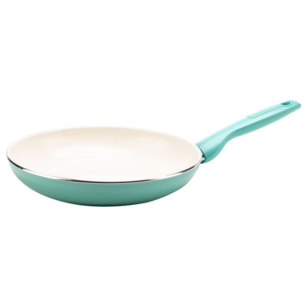 The Cookware Co GreenPan Rio Ceramic Coated Aluminum Fry Pan 10 in. Turquoise CC002634-001 - main